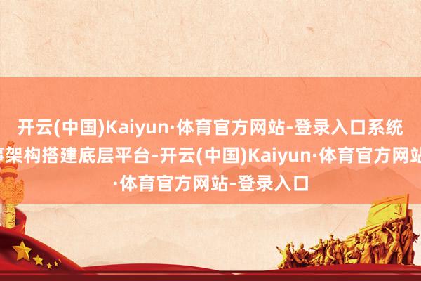 开云(中国)Kaiyun·体育官方网站-登录入口系统带受微处事架构搭建底层平台-开云(中国)Kaiyun·体育官方网站-登录入口